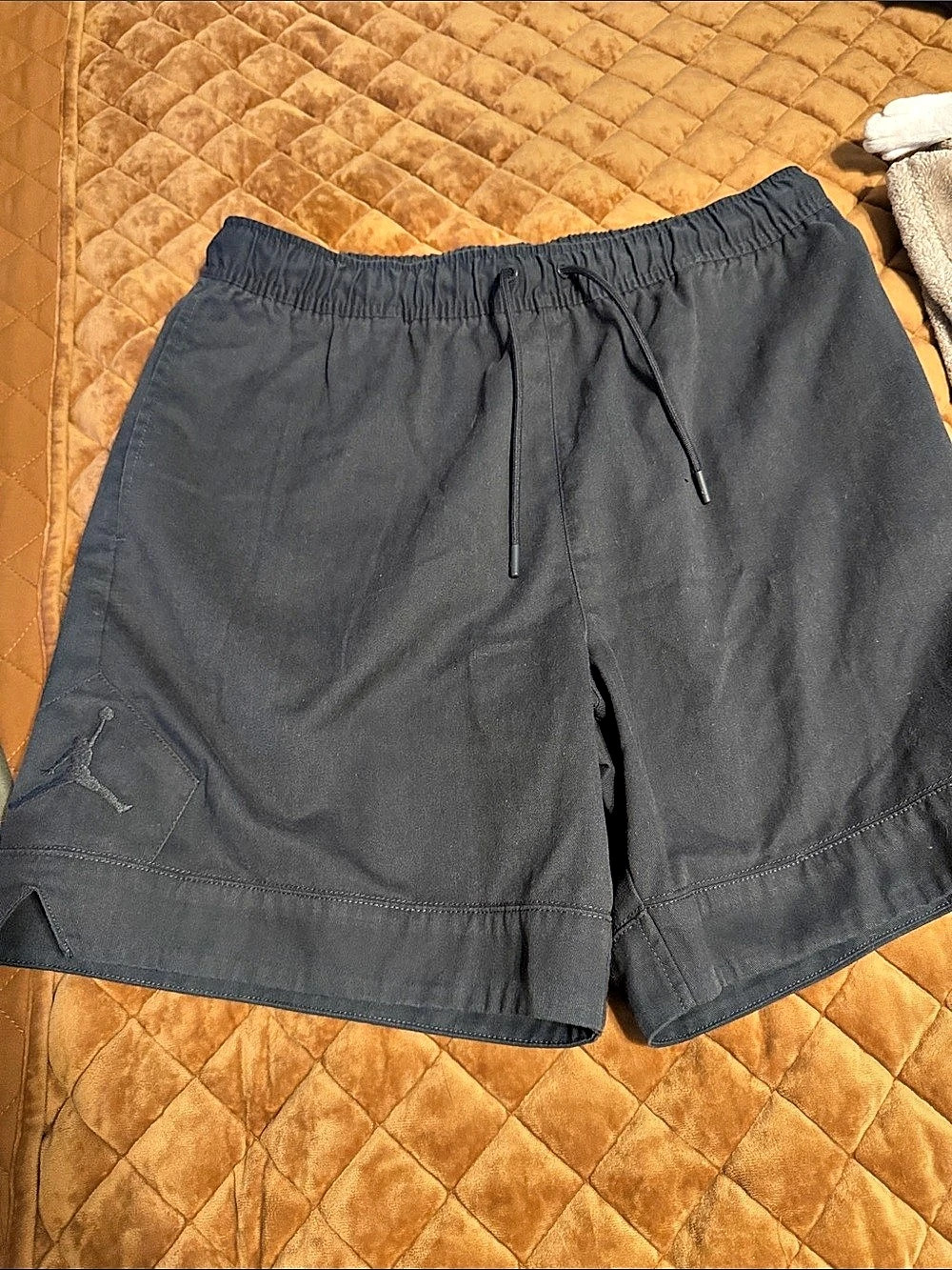 Jordan Sport Dri-FIT Mesh Diamond Shorts in charcoal gray
